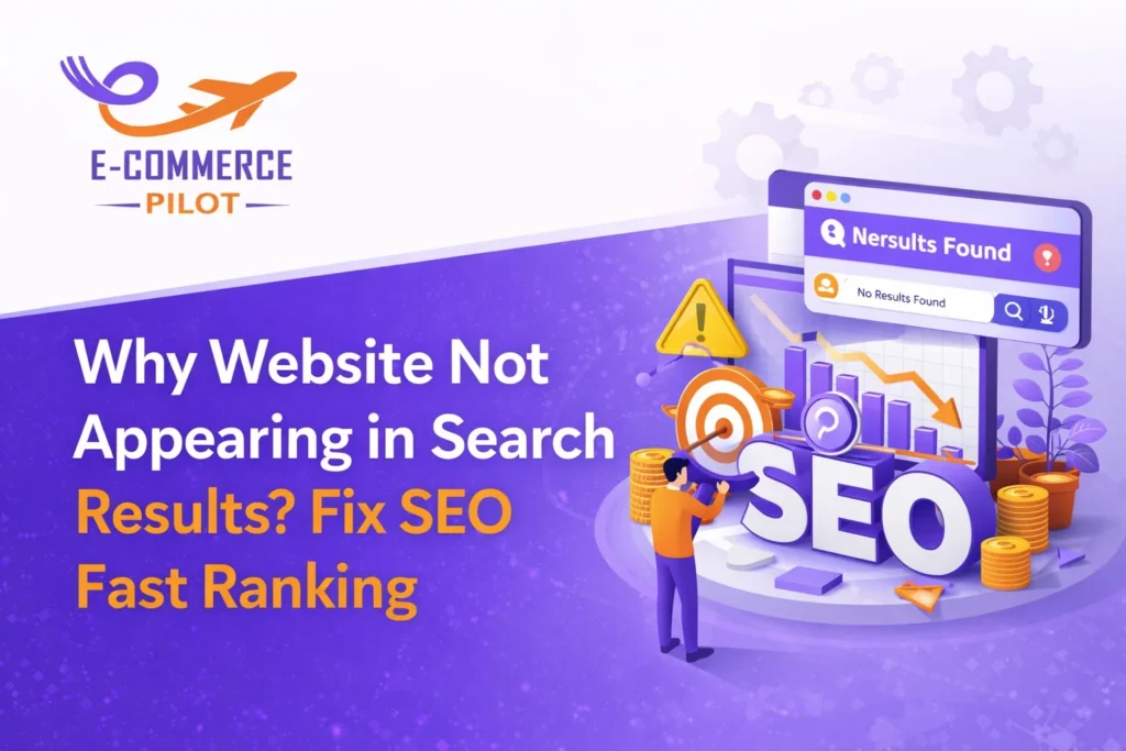 why website not appearing in search results